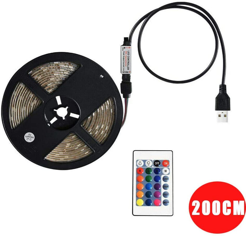 Free shipping- 5050 SMD LED Light Strip with 24 Keys Remote Control