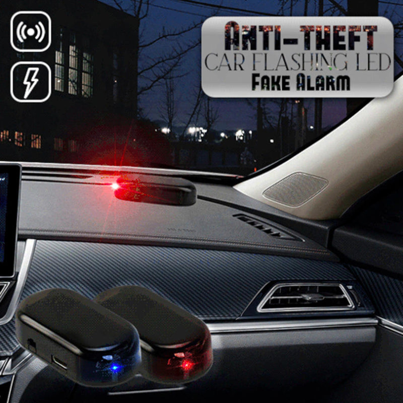 LED-Light Fake Solar Car Alarm Warning Security Simulate Anti Theft Flashing