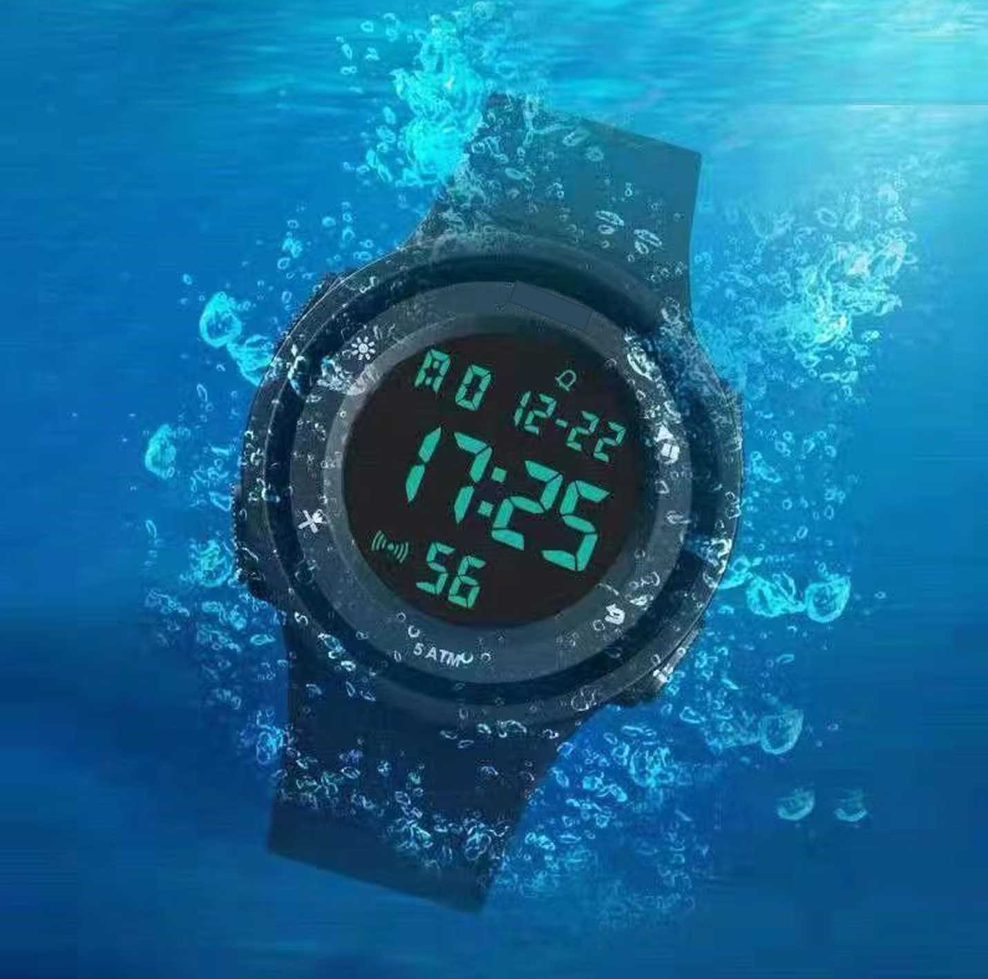 Free Shipping- Digital Sports Watch Mens Waterproof Water Resistant Casual Military