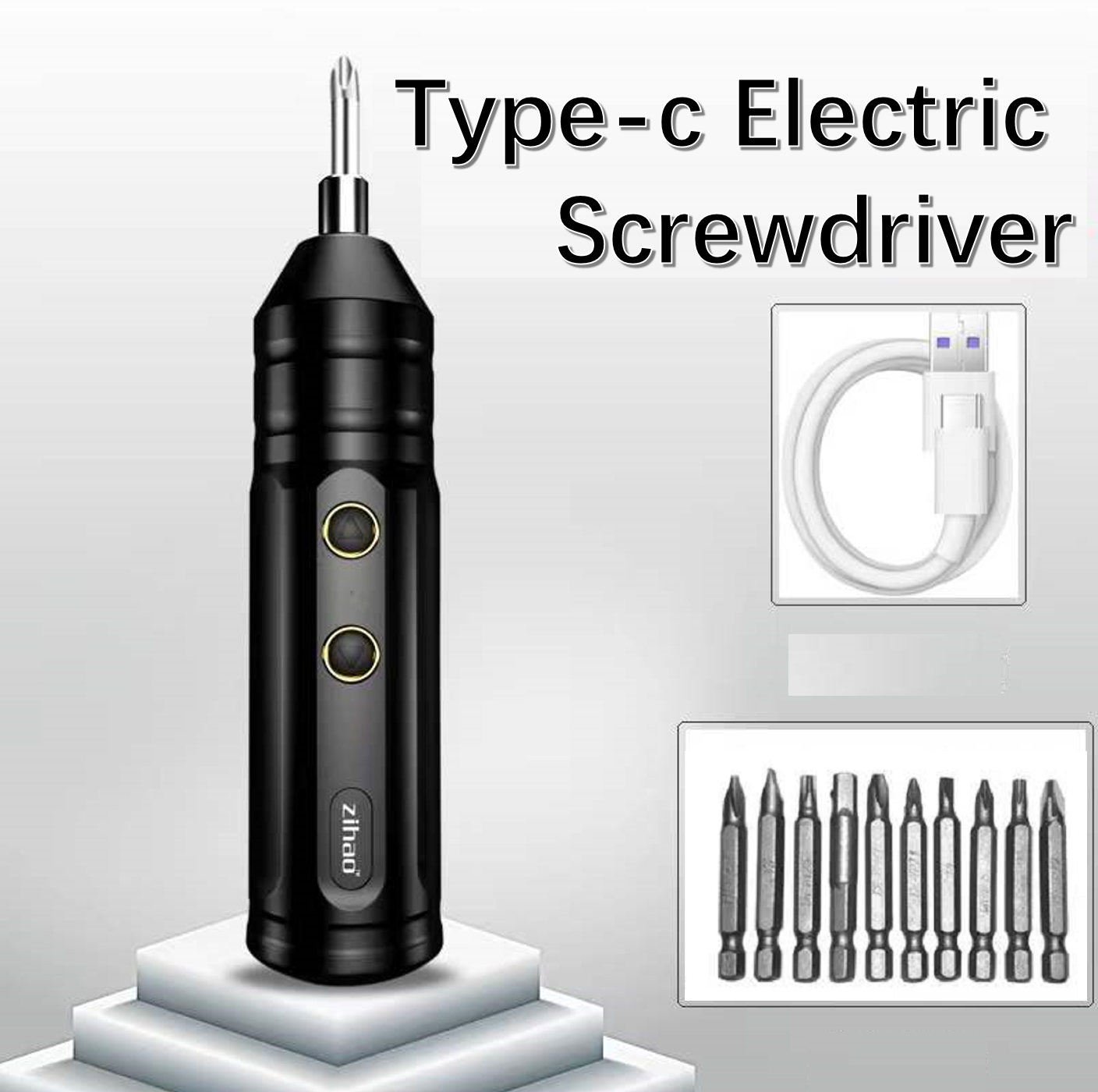 Cordless Rechargeable Screwdriver Electric Tool Set Screw Driver Precision Bit
