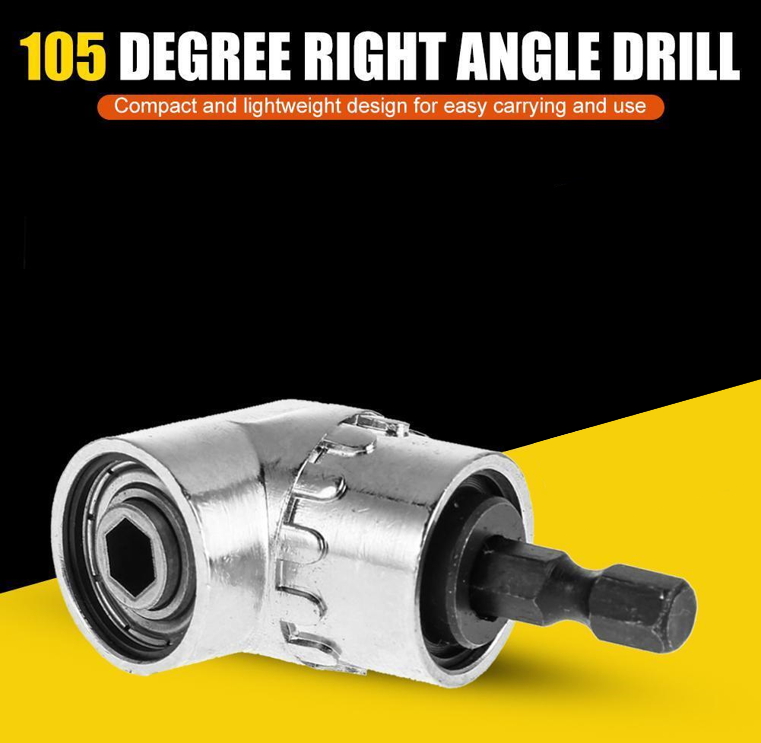 105 Degree Screw Right Angle Drill Flexible Shaft Bits Screwdriver Bit Holder