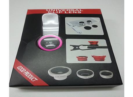 3 In 1 180° Fish eyeWide Angle Macro Camera Photo Zoom Len - For most smart phones