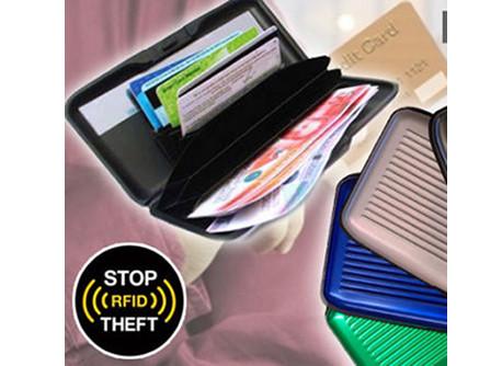 Free Shipping - Large Aluminium RFID Blocking Credit Card Wallet