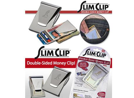 New Slim Money Clip As Seen On TV Credit Card Holder Stainless Steel Pub Wallet