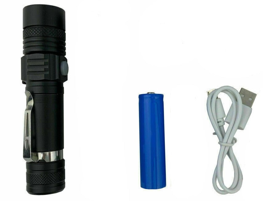 60000lm CREE XM-L Flashlight LED Torch USB Rechargeable
