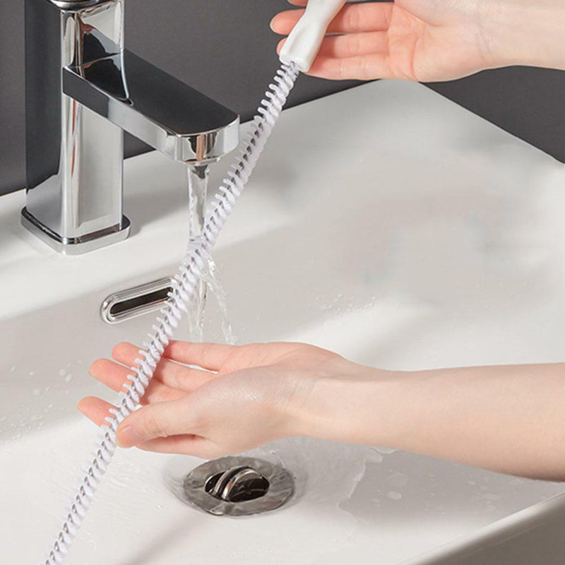 45cm Drain Cleaning Hair Clog Tool Clean Wand Bathtub Kitchen Sink Pipe Brush