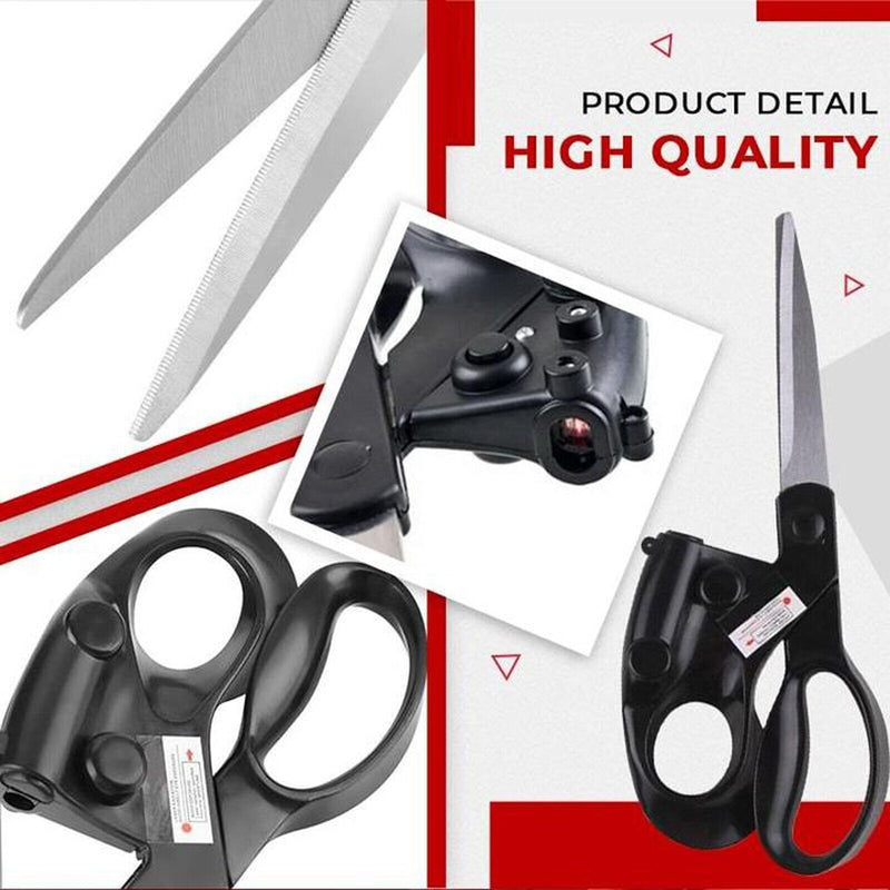 Laser Guided Sewing Scissors Positioning Straight Fast Cut Clothes