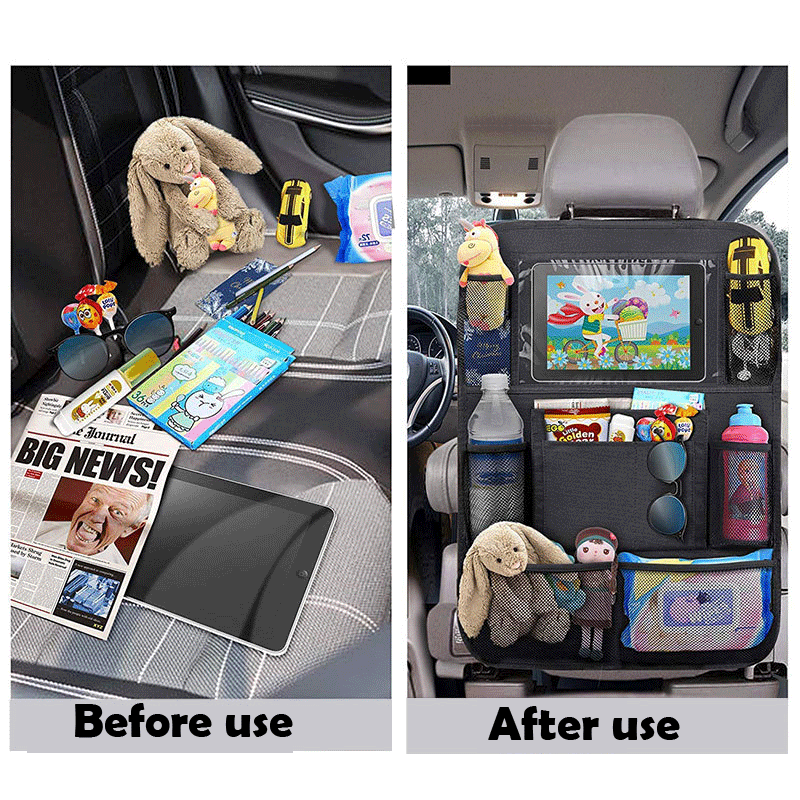Free shipping- Car Back Seat Organiser Travel Storage Bag Organizer iPad Holder Pocket