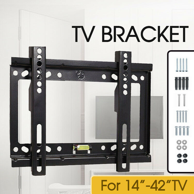 70% OFF-14-42 inch Slim TV Wall Bracket Mount Plasma LCD LED Monitor Flat
