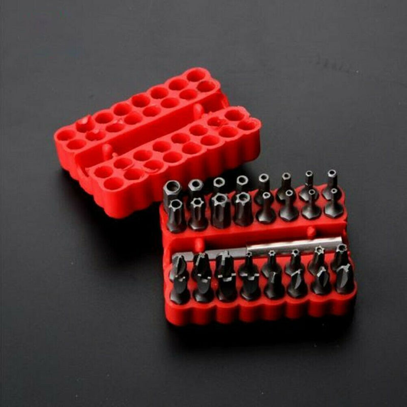 Free shipping- 33pc Magnetic Extension Bit Holder Screwdriver Bits Set Quick Release Bit Holder