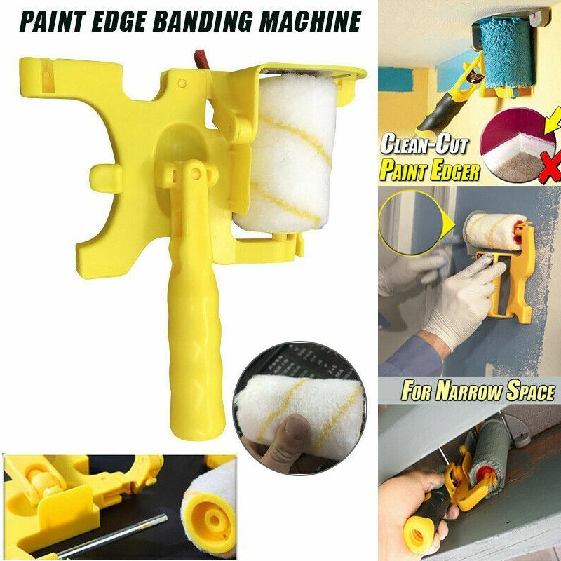5pcs Handheld Clean-Cut Paint Roller Brush Portable Edger Painting Home Wall Ceilings