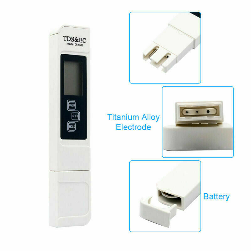 Free shipping- 3 IN 1 Digital LCD TDS & EC Meter Tester with Leather Case