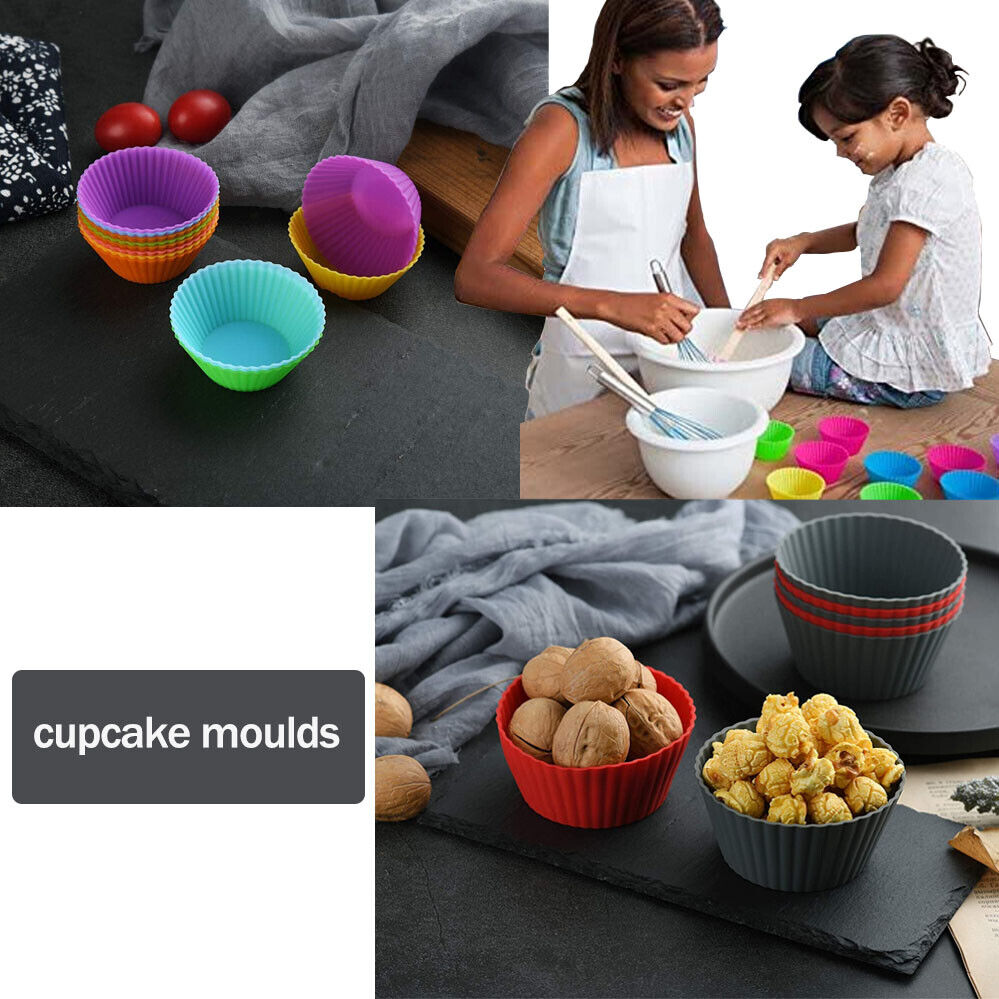 10/20x Cookie Cupcake Case Baking Mould Muffin Egg Tart Mold Bake Cup Cake Pudding