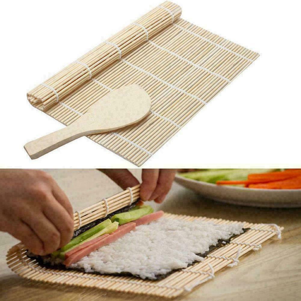 CLEARANCE- Japanese Bamboo Sushi Mat Rolling Maker Set