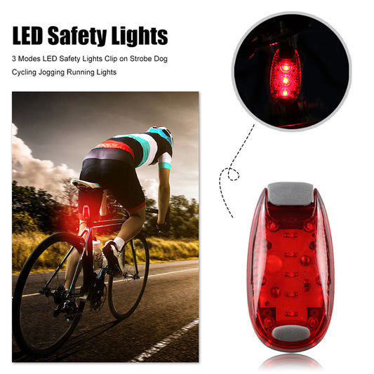 CLEARANCE- Bike Taillight Warning Rear Light Night Cycling Clip Light