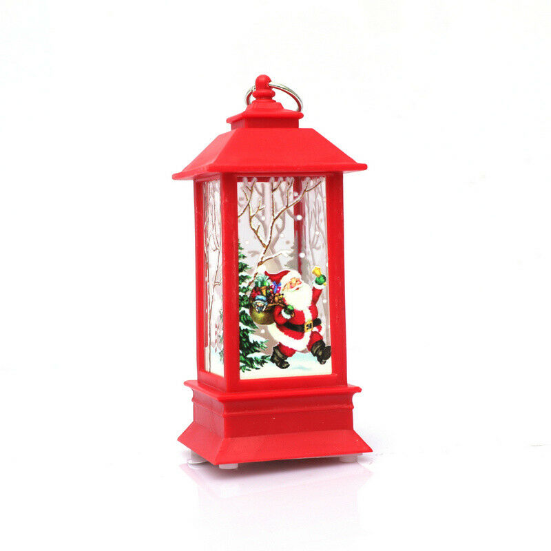 Christmas Candle Decorations LED Lantern Hanging Candlestick Party Vintage Decor