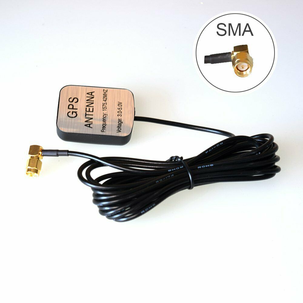 Free shipping- GPS Antenna SMA Male Plug Active Aerial Extension Cable for Navigation Head Unit