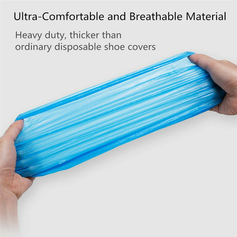 $3- 100pcs Waterproof Plastic Disposable Shoe Cover