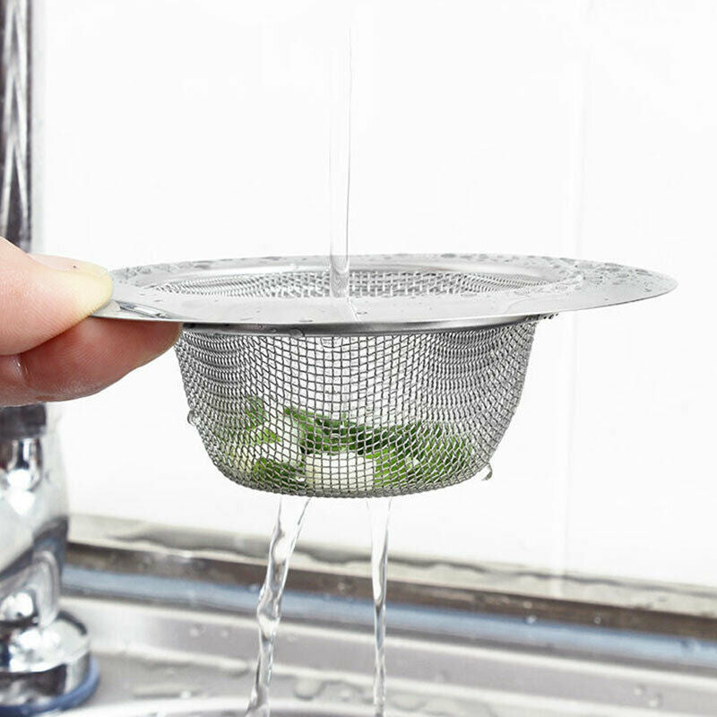 Free shipping- 2pc Stainless Steel Kitchen Bathroom Sink Strainer Waste Plug Filter Drain Stopper