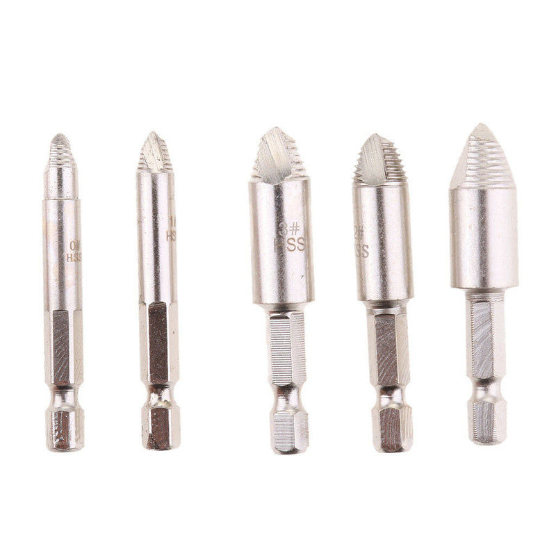 Free shipping- 5pc Damaged Broken Stripped Screw Drill Bit Tool Set Bolt Remover