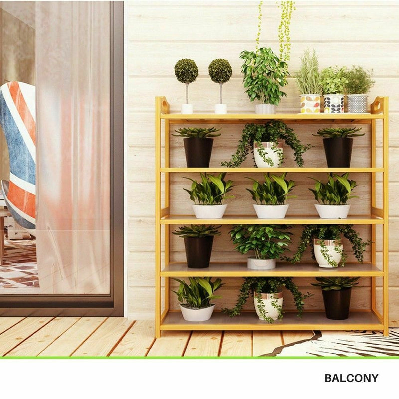 3/4/5 Tiers Layers Bamboo Shoe Rack Storage
