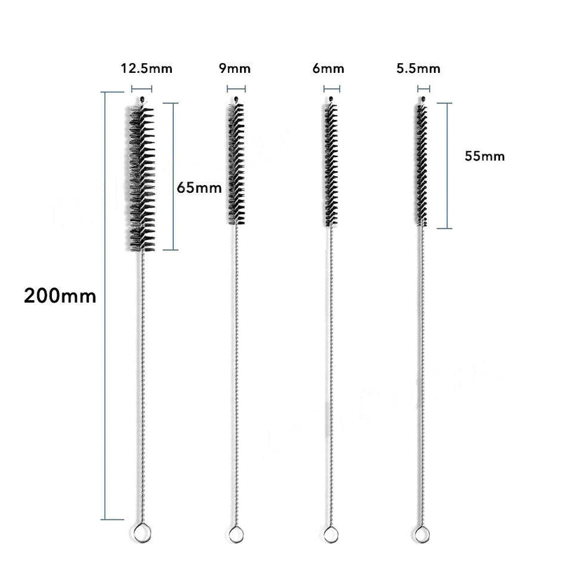 Free shipping-10Pcs Nylon Straw Brush with Key Ring