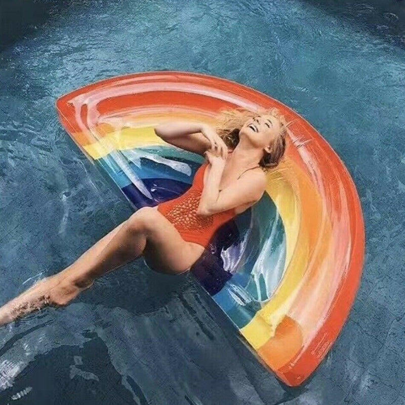 Free shipping-180CM Giant Rainbow Float Pool Inflatable