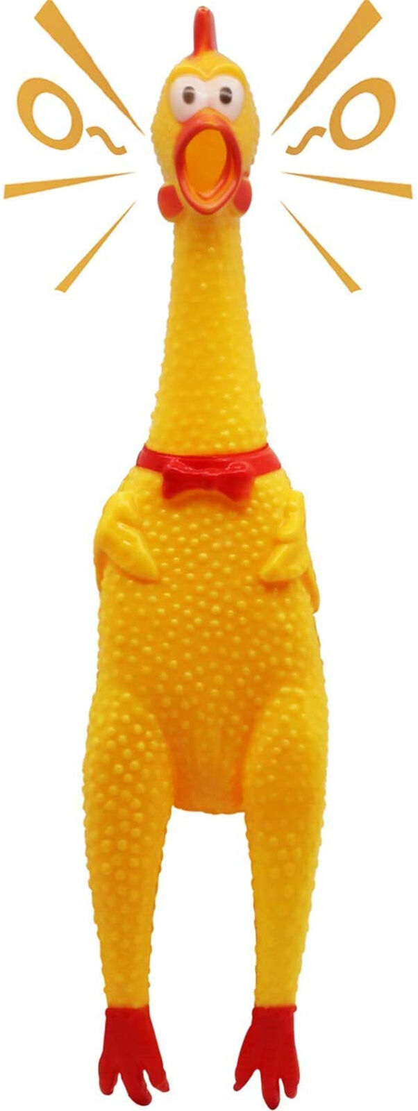 Funny Screaming Chicken Toy Squeaker Shrilling Pet Dog Bite Squeeze Rubber Chew