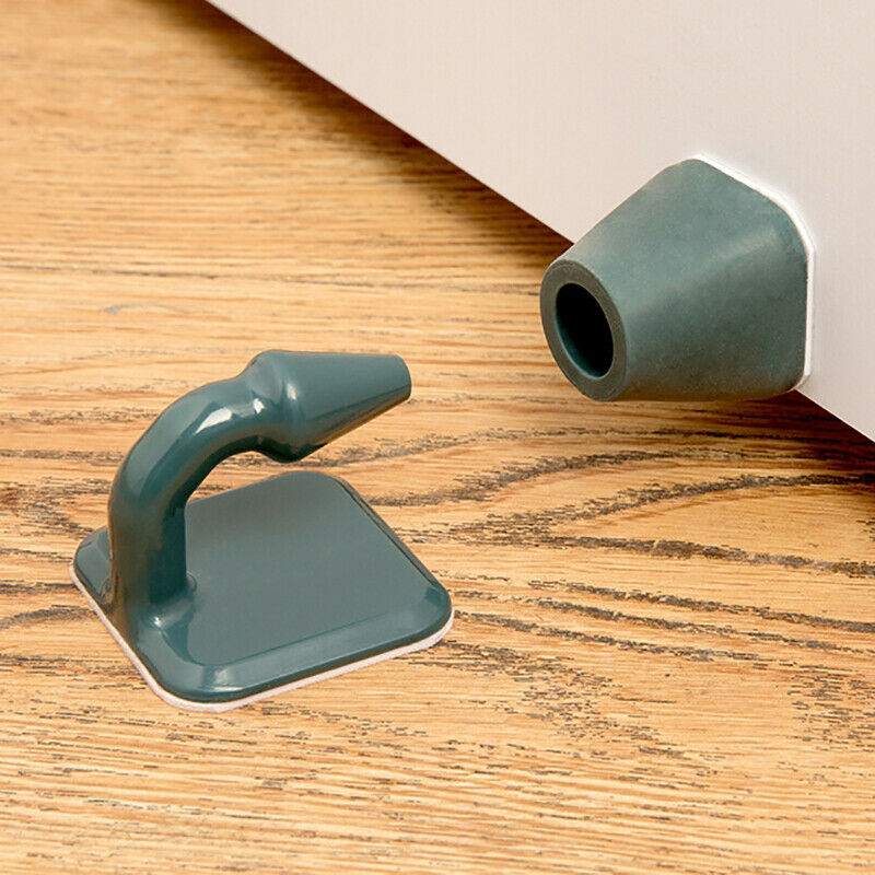 Free shipping- 1PC/2PC Door Stop Silicone Stopper Home Adhesive Door/Wall Bumper Floor Doorstop