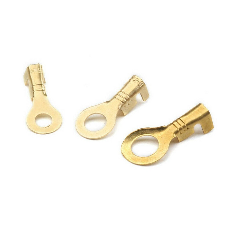 150PCS M3-M10 Brass Ring Type Cable Wire Crimp Terminal Connector Kit Assortment