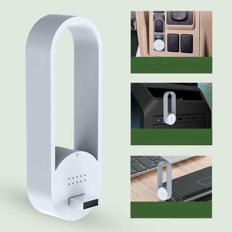 Free shipping- USB in-Line Air Purifier Freshens Air Cleaner