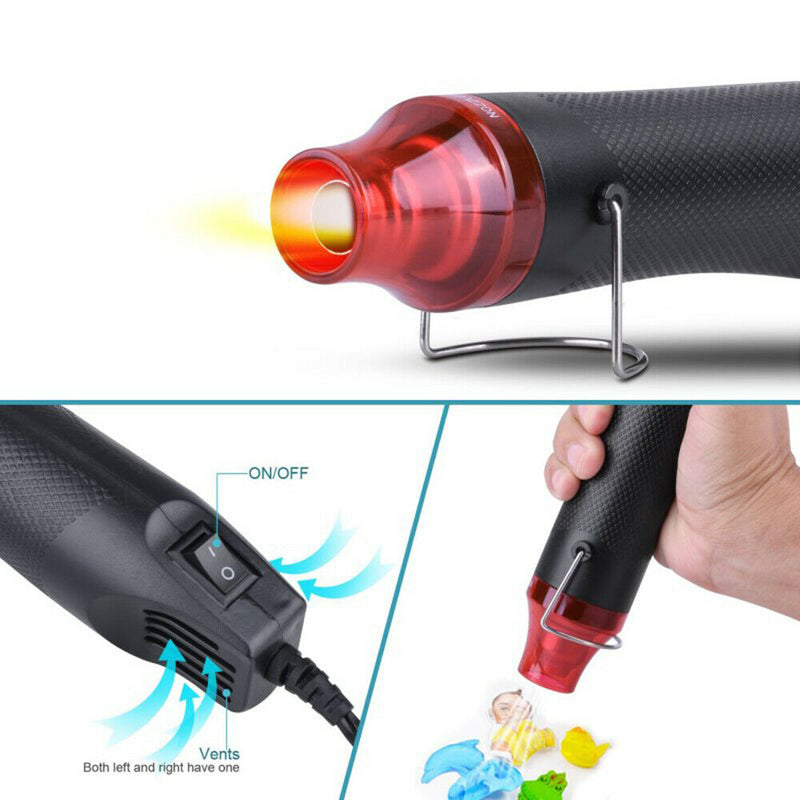 Free shipping- 300W Heat Gun Electric Hot Air Gun Kit Hot Wind Blower Tools DIY Portable