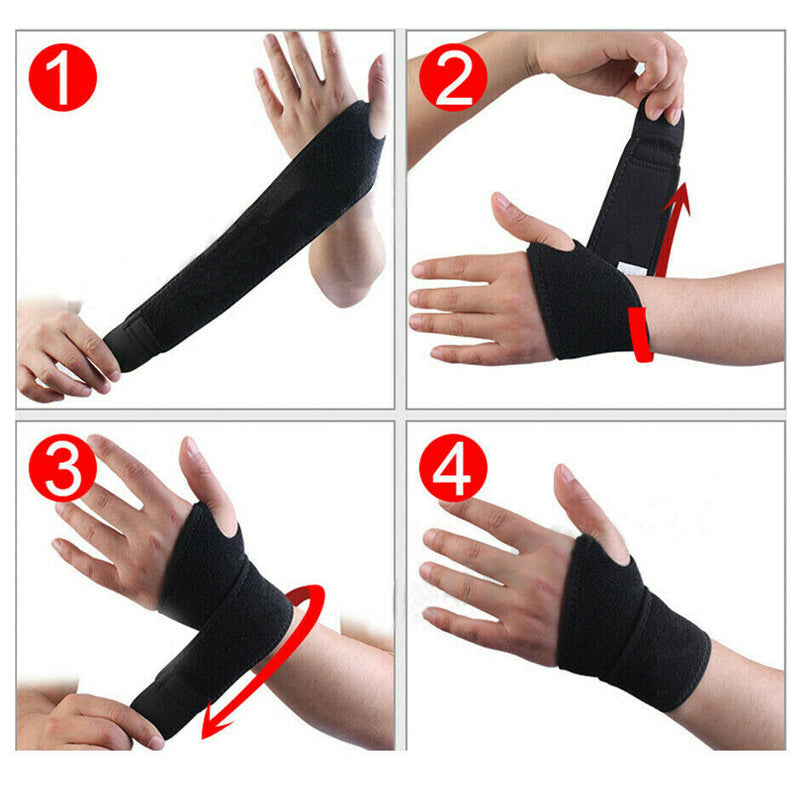 Free shipping- A Pair of Pain Relief Wrist Support Brace Protection Strap