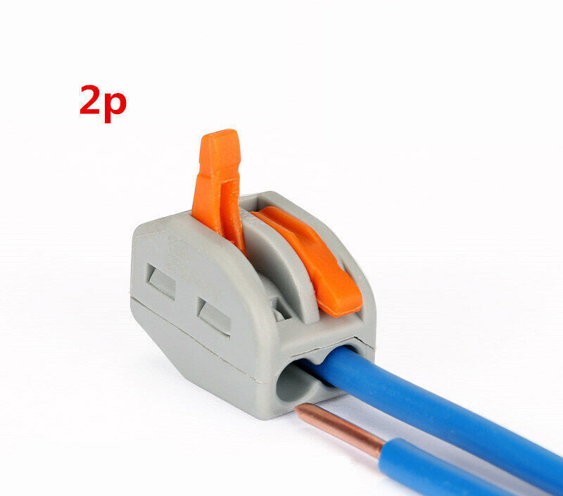 60pcs Reusable Spring Lever Terminal Block Cable Wire Connector 2/3/5 Way