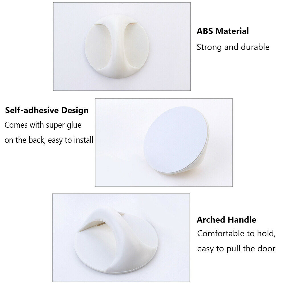 Free shipping- 6pcs Multi-purpose Self-adhesive Auxiliary Knobs Furniture Door Handle