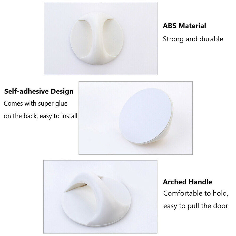 Free shipping- 6pcs Multi-purpose Self-adhesive Auxiliary Knobs Furniture Door Handle