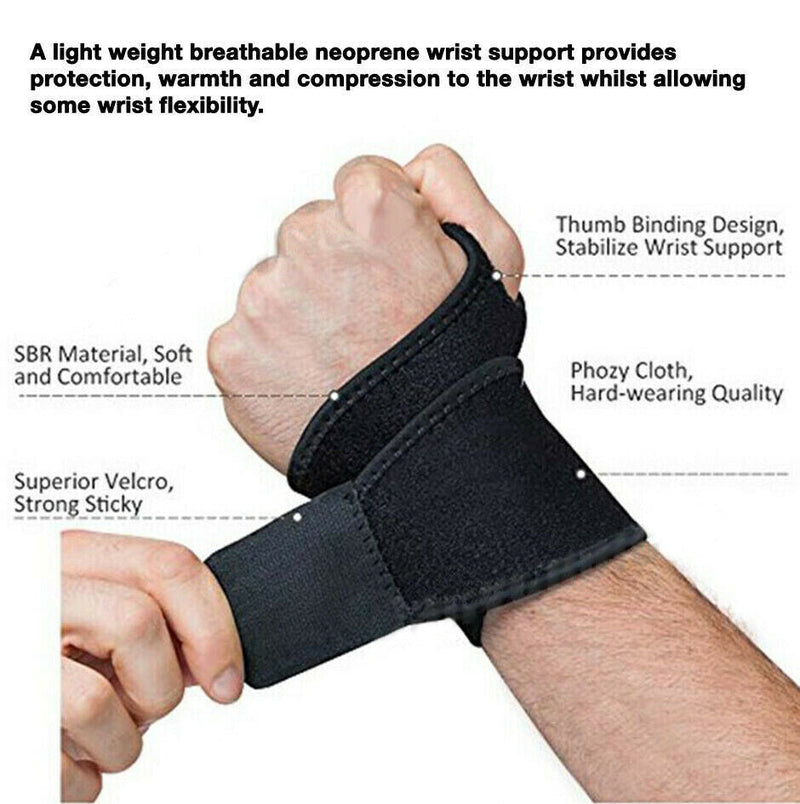 Free shipping- A Pair of Pain Relief Wrist Support Brace Protection Strap