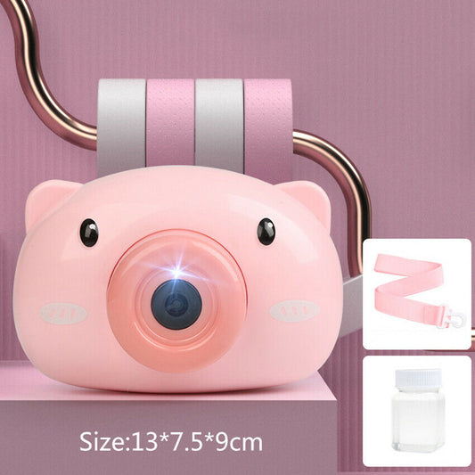 Free shipping-Piggy Camera Bubble Maker Machine with BATTERY