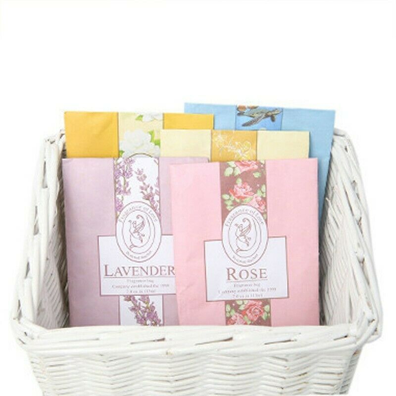 Free shipping- 6pcs Scented Hanging Wardrobe Sachets Freshener Fragrance Freshener Air Drawer Room