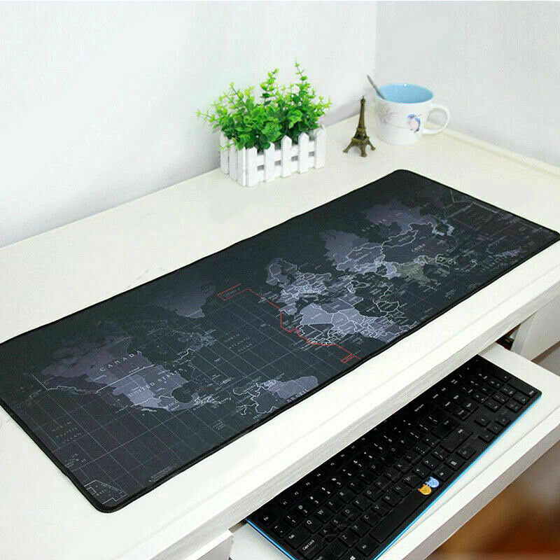 World Map Mousepad Mouse Pad Mat Gaming Laptop Computer LARGE 40x90cm