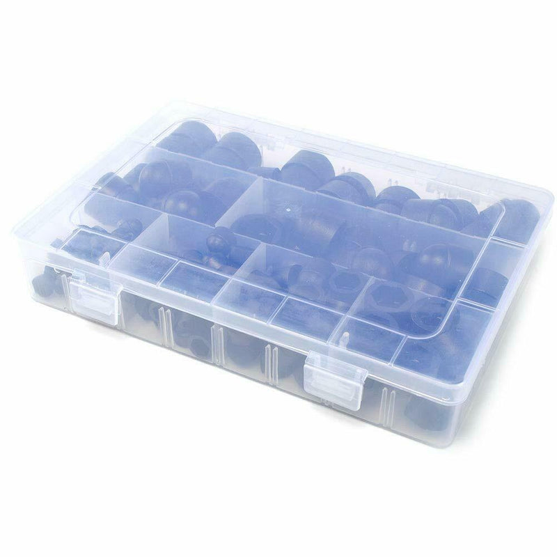 Chrome Hex Head Bolt Nut Covers - 3/8" Wrench Size - Set Of 10 - Pro Dec