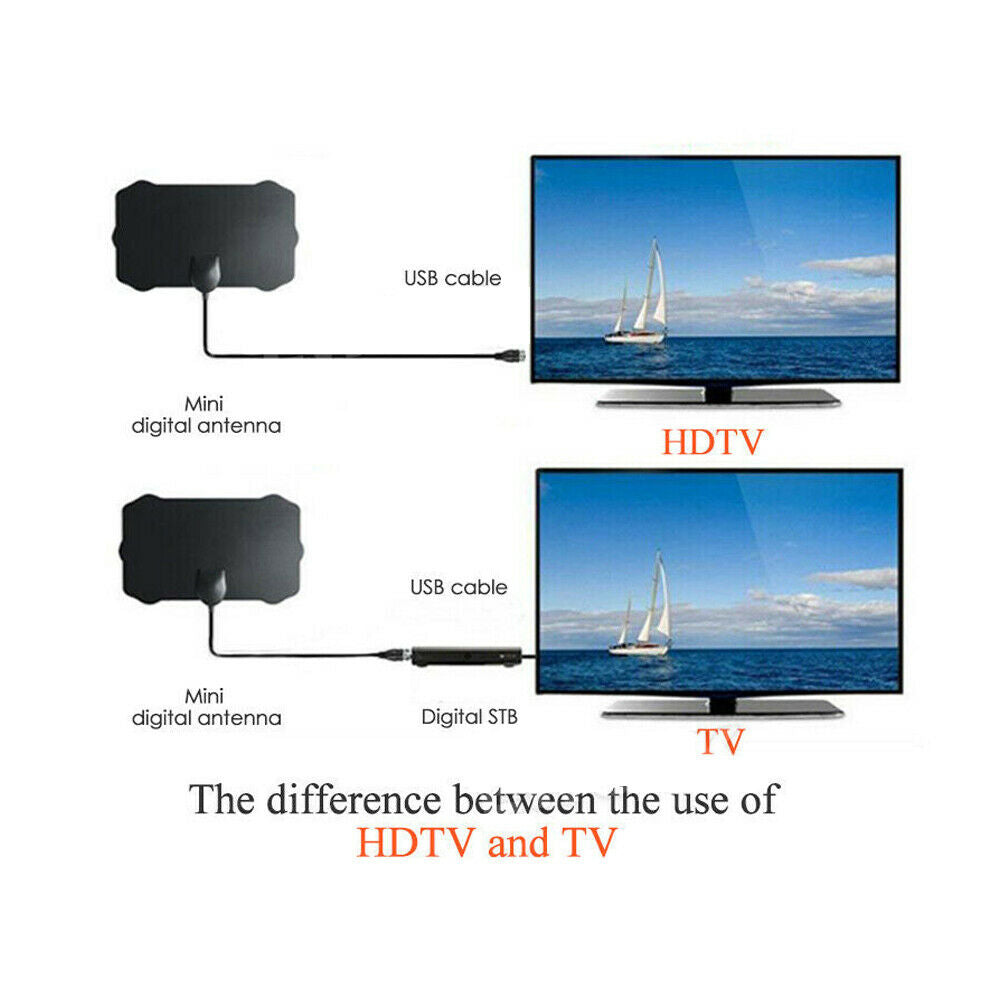 200 Mile Range HD Digitel TV Antenna Receiver 4K