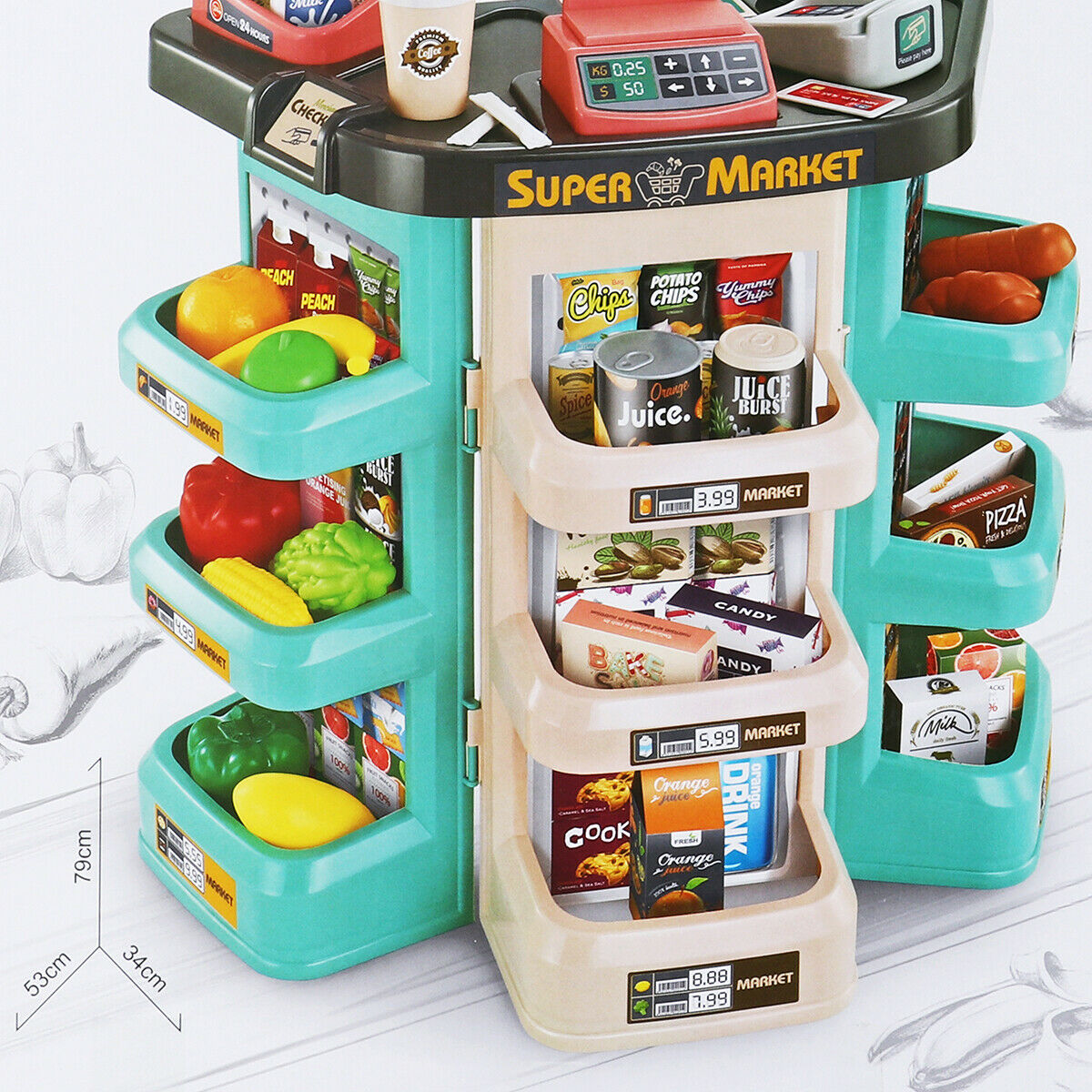 Supermarket Toy Set  Intelligence Development