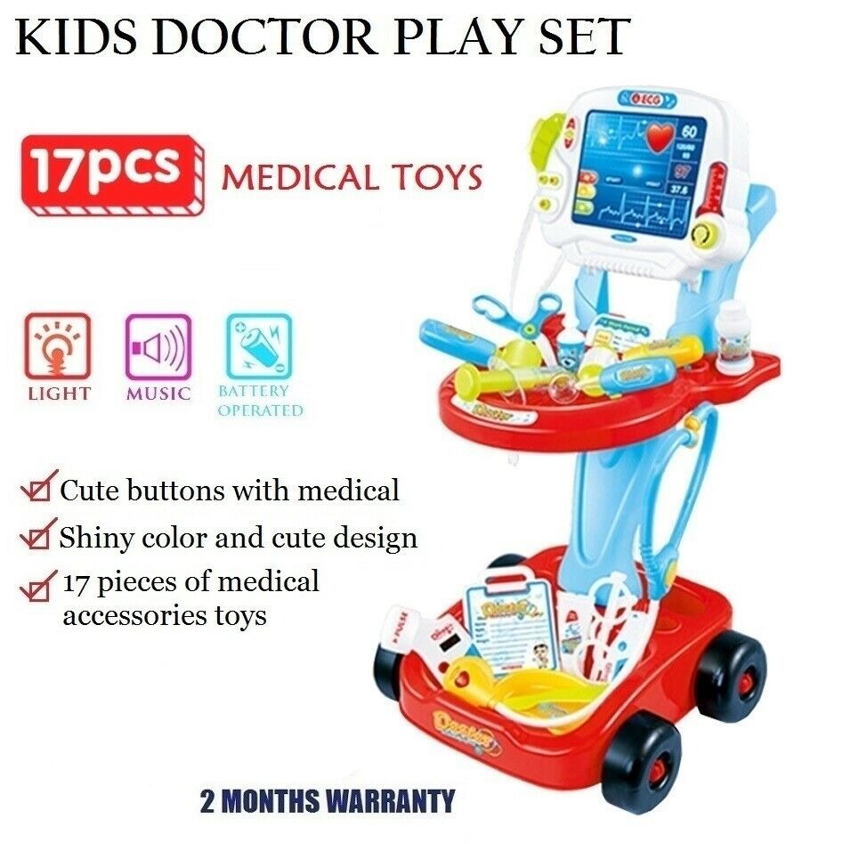 NEW 58CM Children Doctor Medical Nurse Hospital Role Pretend Play Kids Toy Set