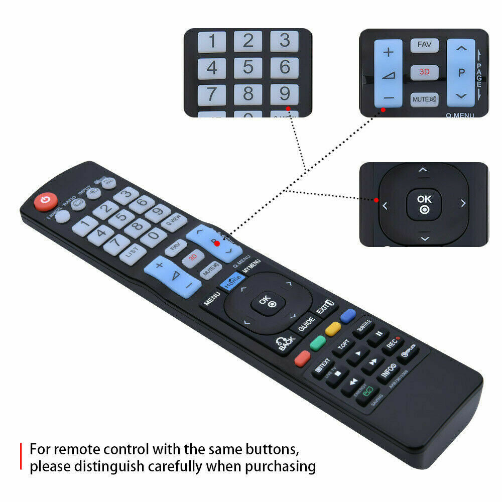 LG TV Compatible Remote Control For Years 2000-2022 All Smart 3D HDTV LED LCD