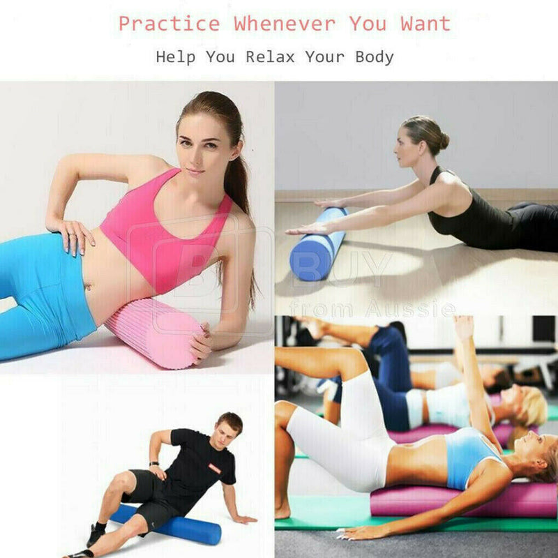 45/60/90CM EVA Foam Yoga Roller
