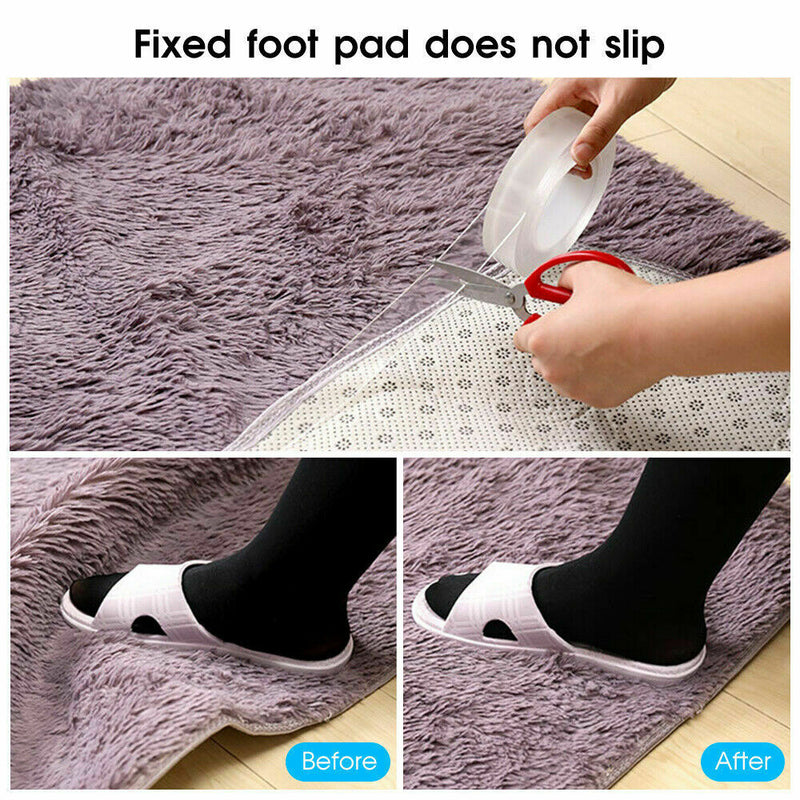 Free shipping- 5M/3M/2M/1M Double-Sided Invisible Anti-Slip Nano Magic Tape
