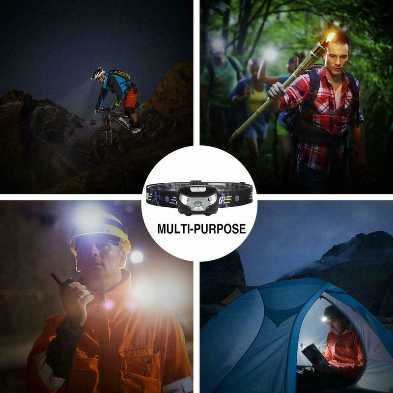 Free Shipping - Waterproof Head Torch LED Headlamp Flashlight USB Rechargeable Camping Fish CREE