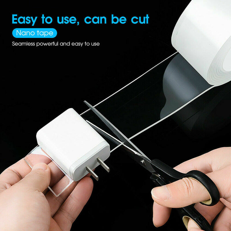 Free shipping- 5M/3M/2M/1M Double-Sided Invisible Anti-Slip Nano Magic Tape