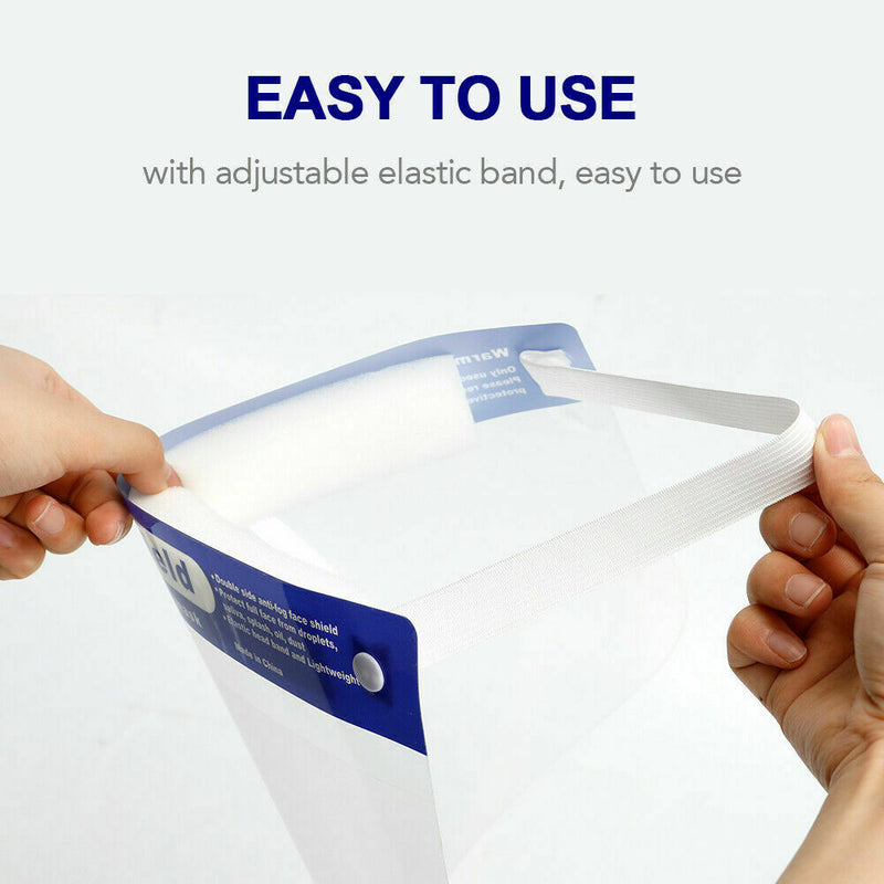 Free shipping-10PCS/20PCS Reusable Plastic Adjustable Face Protection Shields